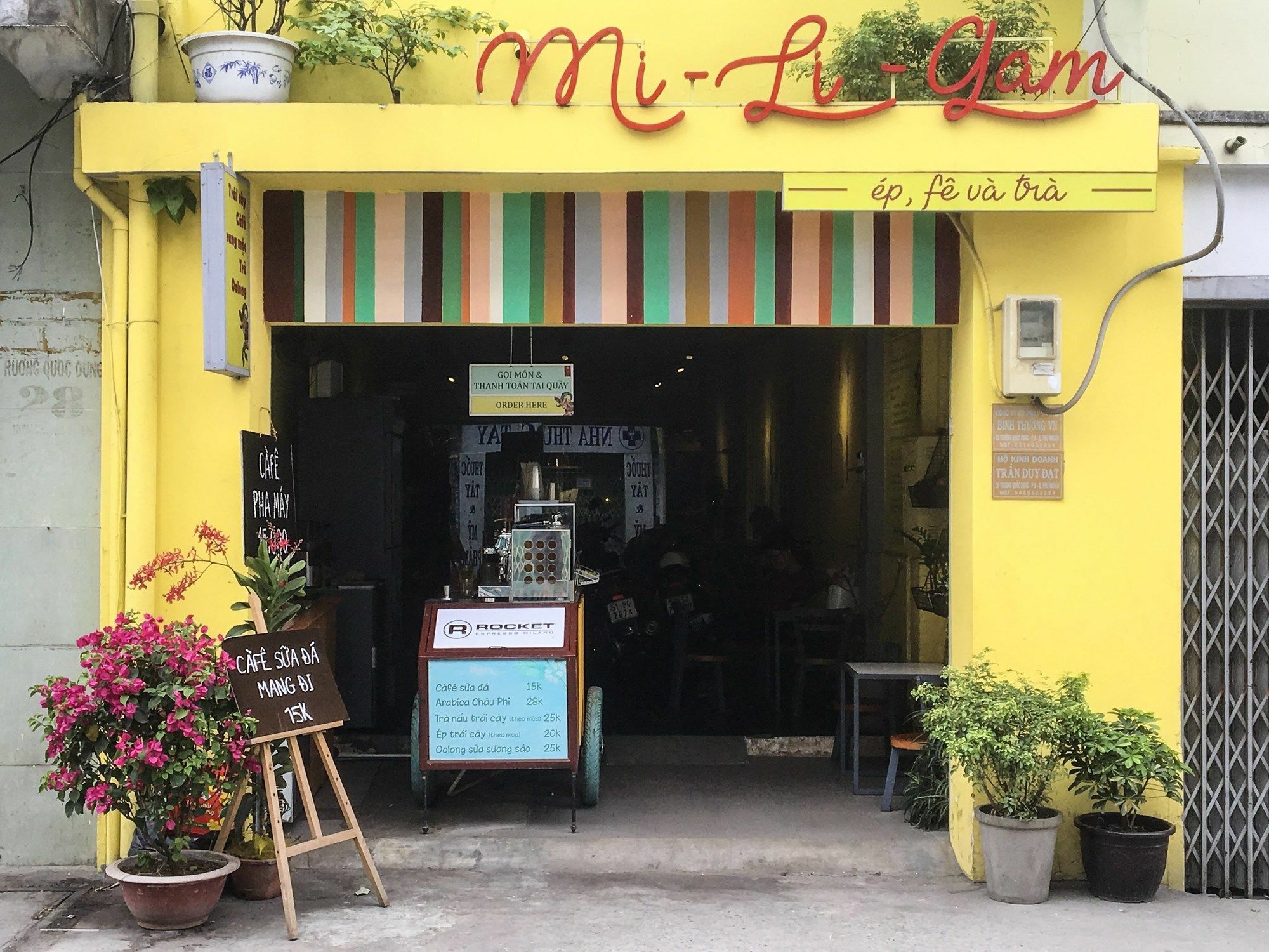 米莉加姆咖啡公寓 胡志明市 外观 照片